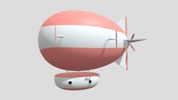 Cartoon Airship