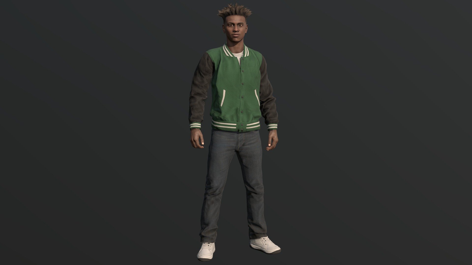 Athlete (Jock) PBR Game Ready 3d model