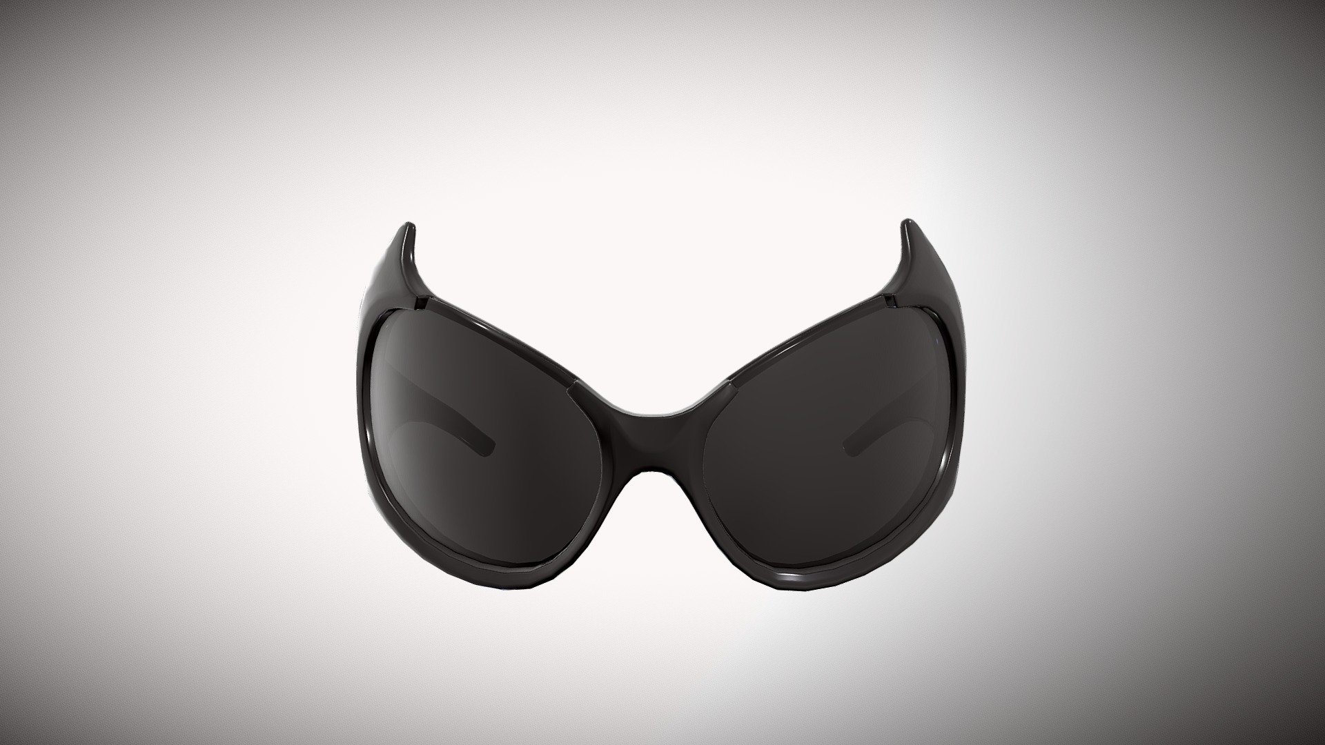 Balenciaga Gotham Cat Sunglasses 3d model