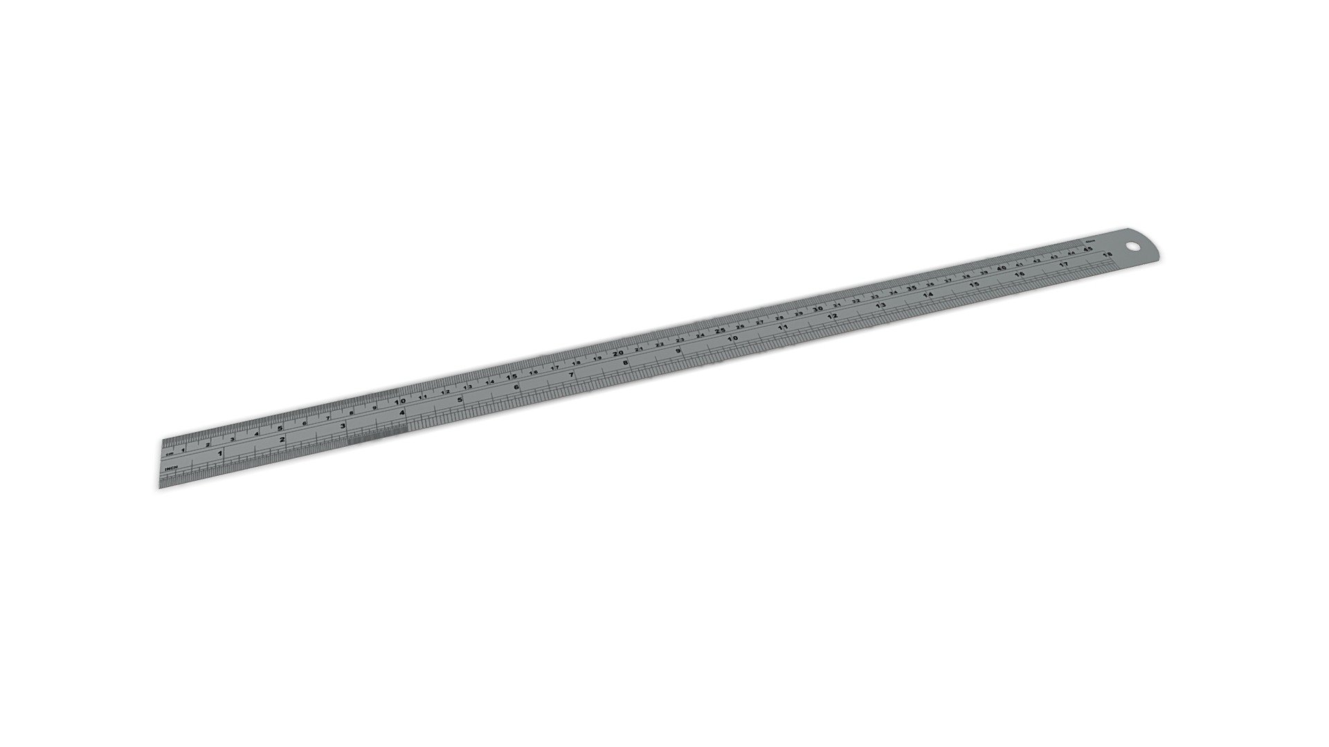 Steel Ruler 3d model