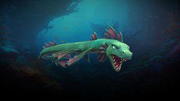 Stylized Sea Serpent