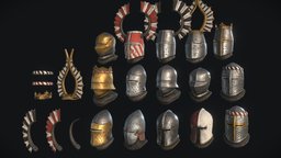 medieval helmets