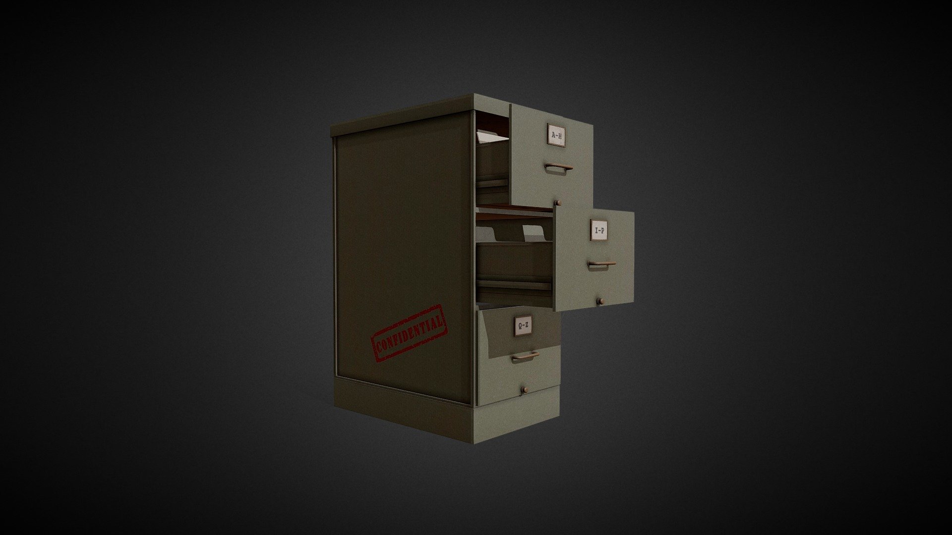 File Cabinet 3d model