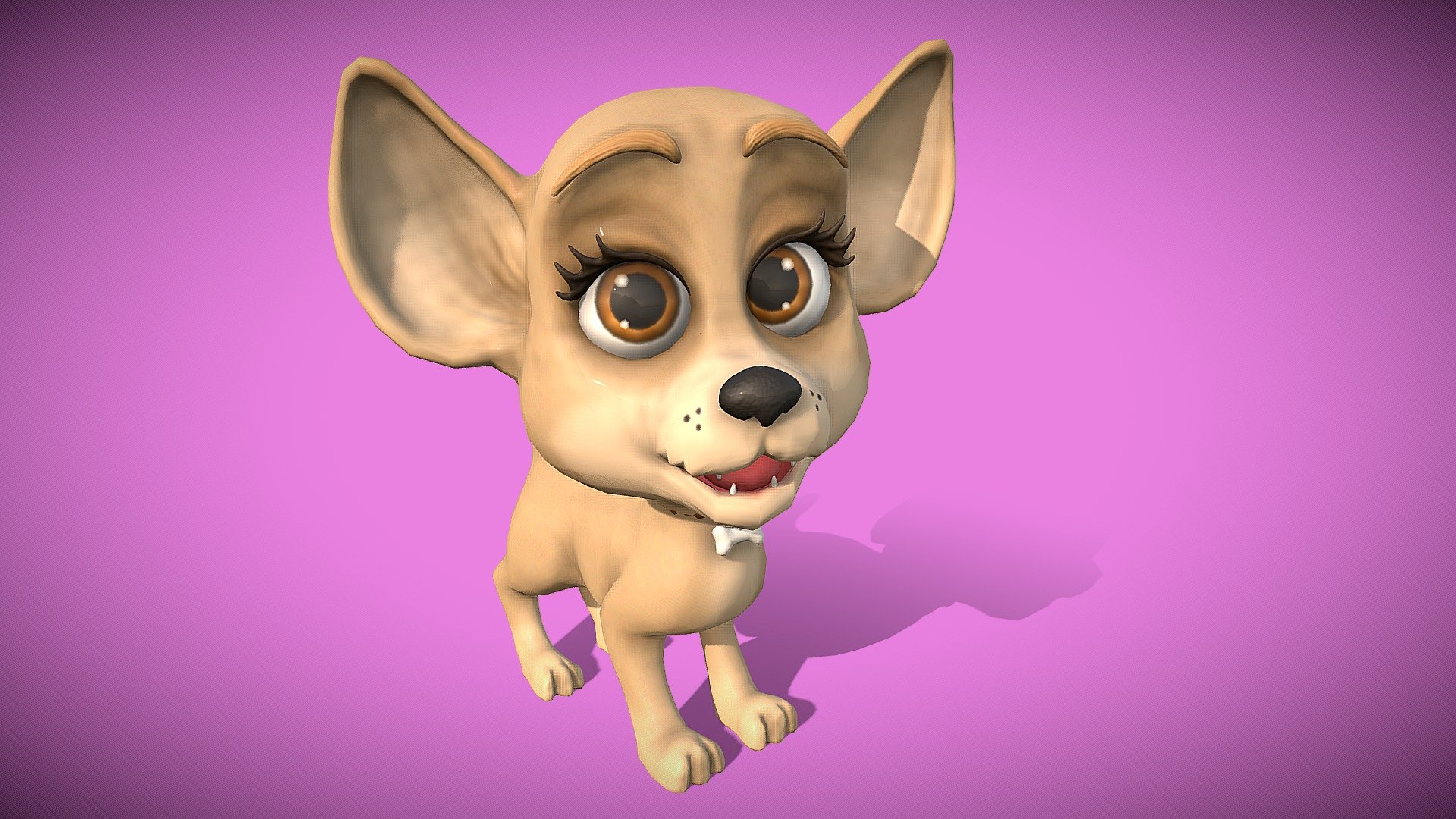 Cartoon Chihuahua 3d model