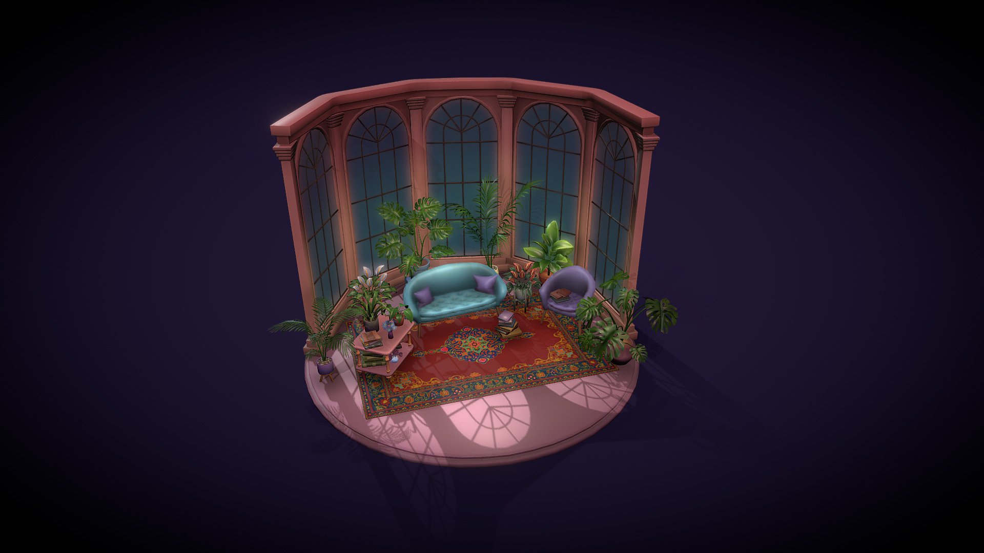 Winter Garden (Retry School) 3d model