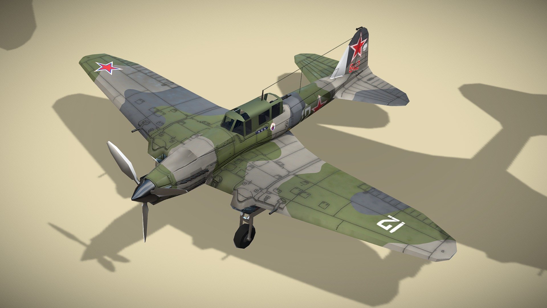 Ilyushin IL-2 Sturmovik 3d model