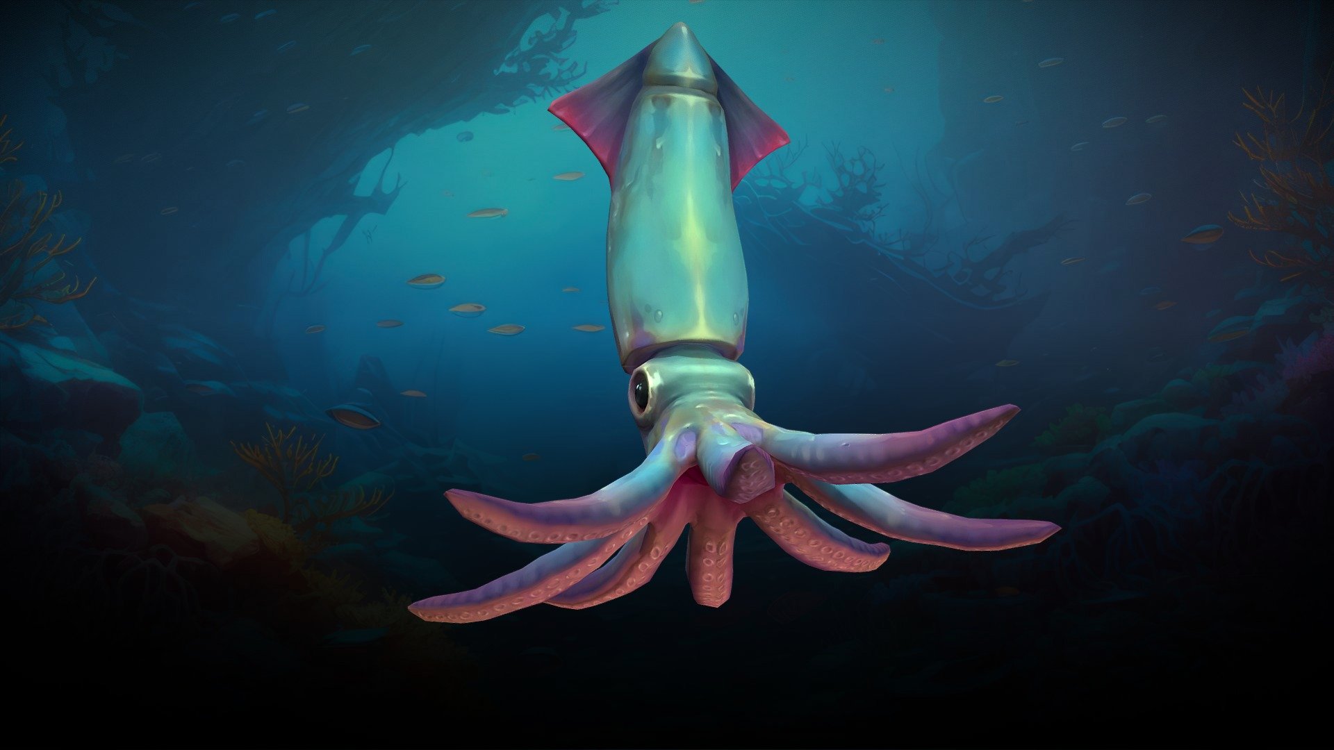 Stylized Squid 3d model