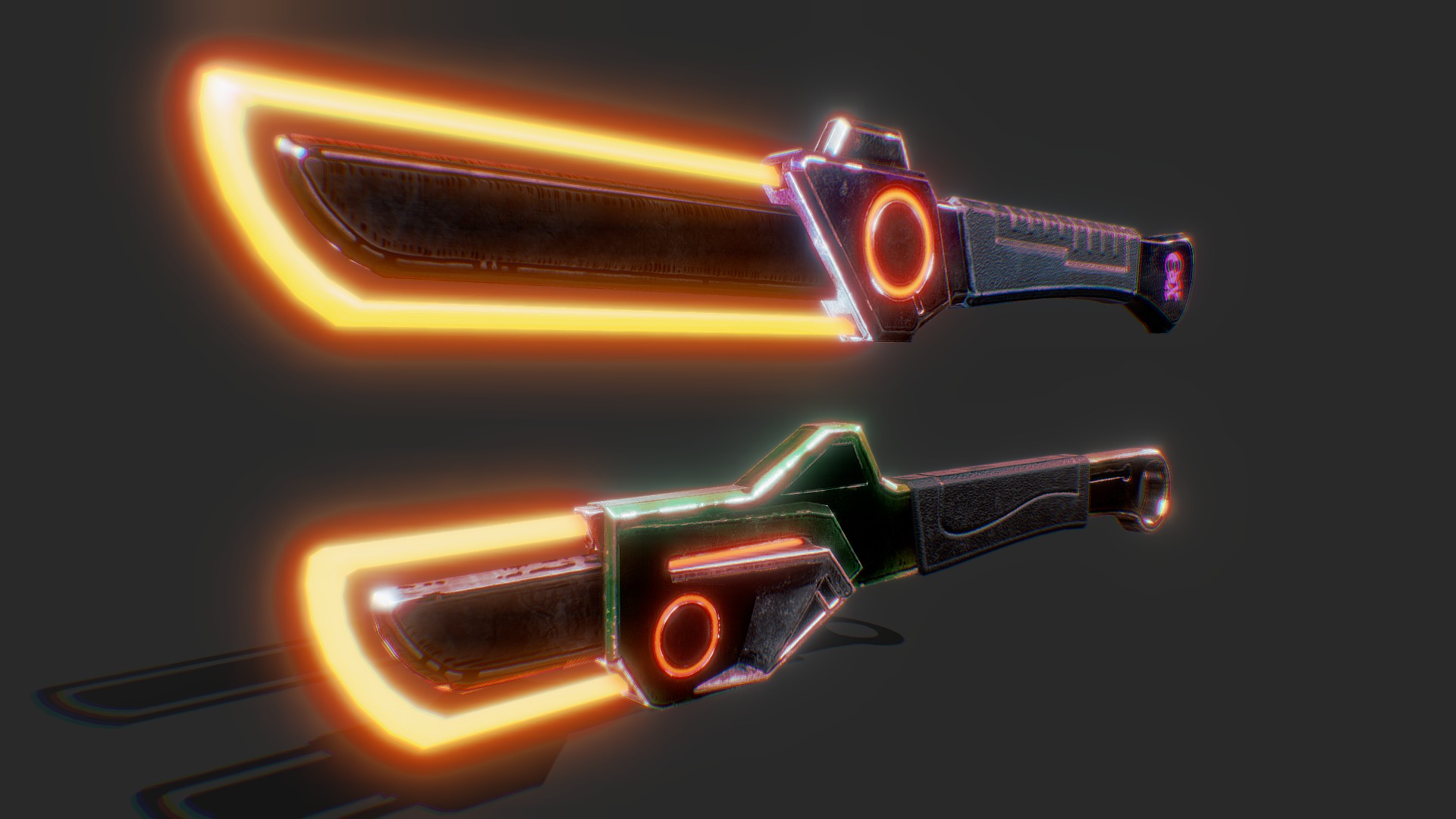 Lazer Knife Tools 3d model