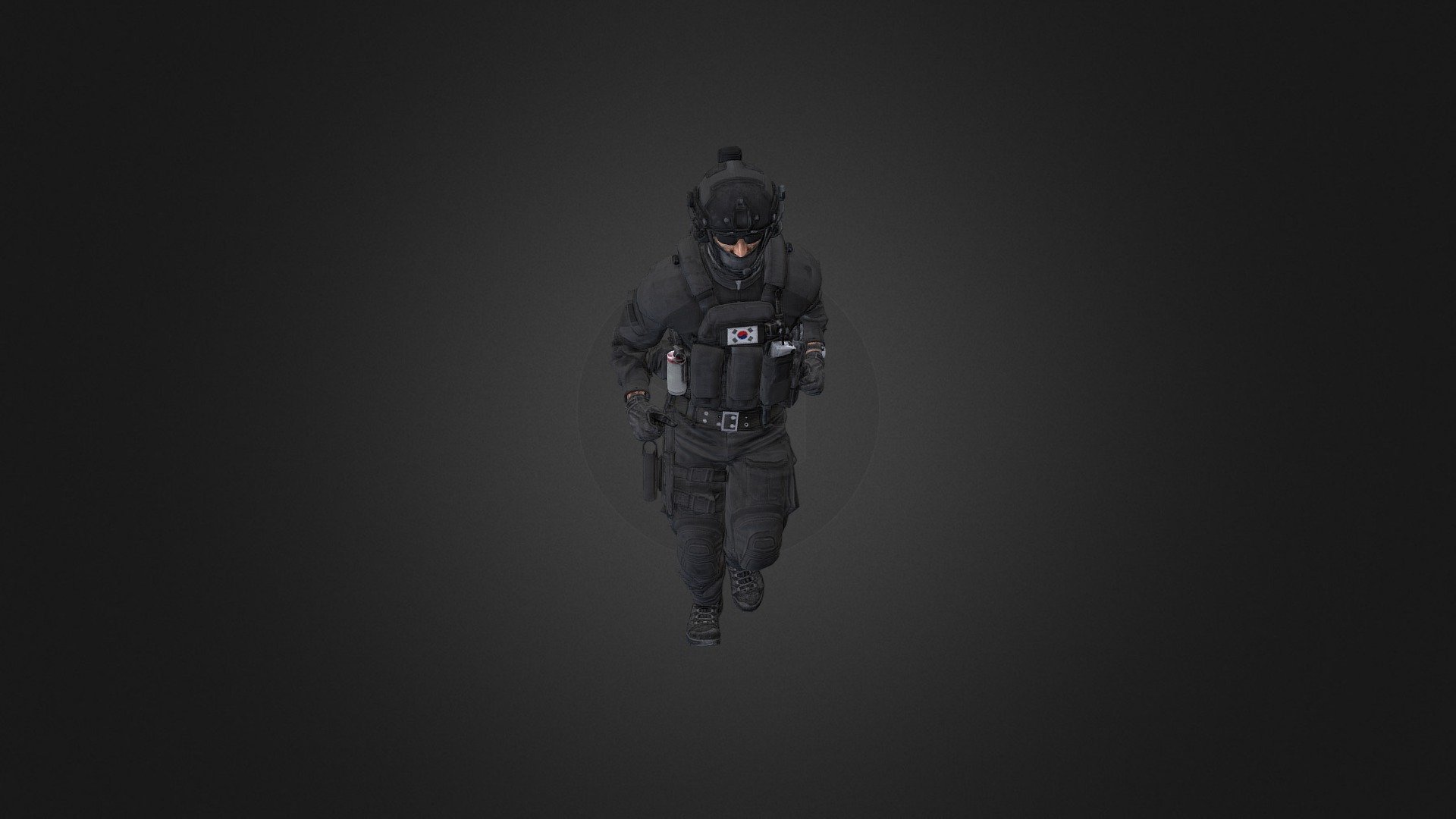 Korea Swat 3d model