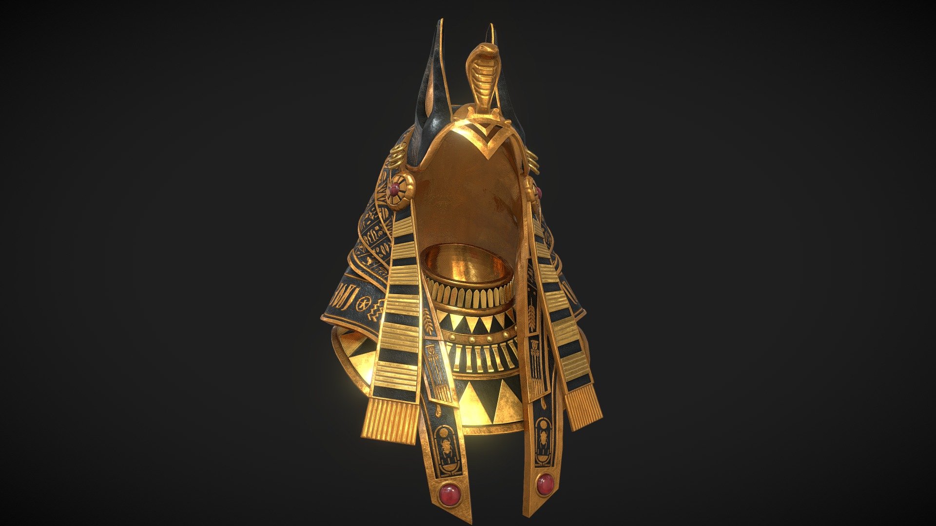 Egyptian Anubis Jewels 3d model