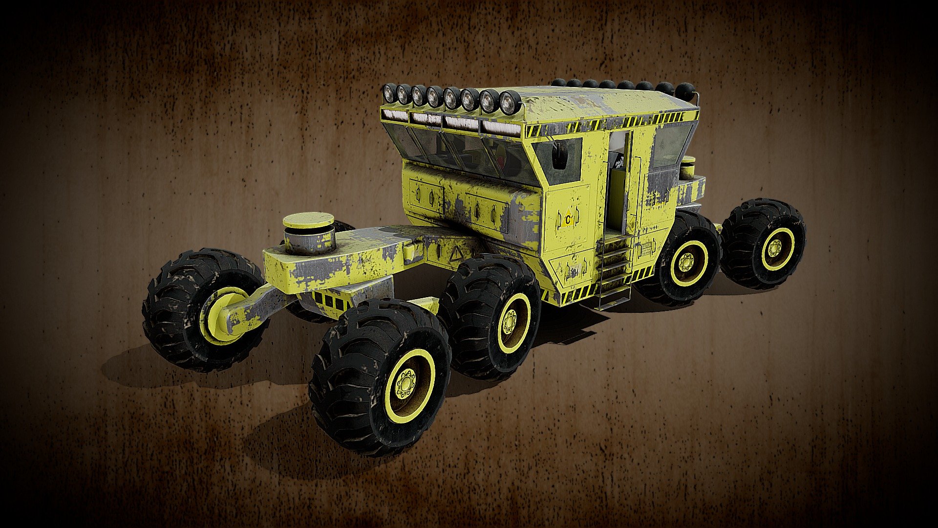 SCI-FI mining truck 3d model