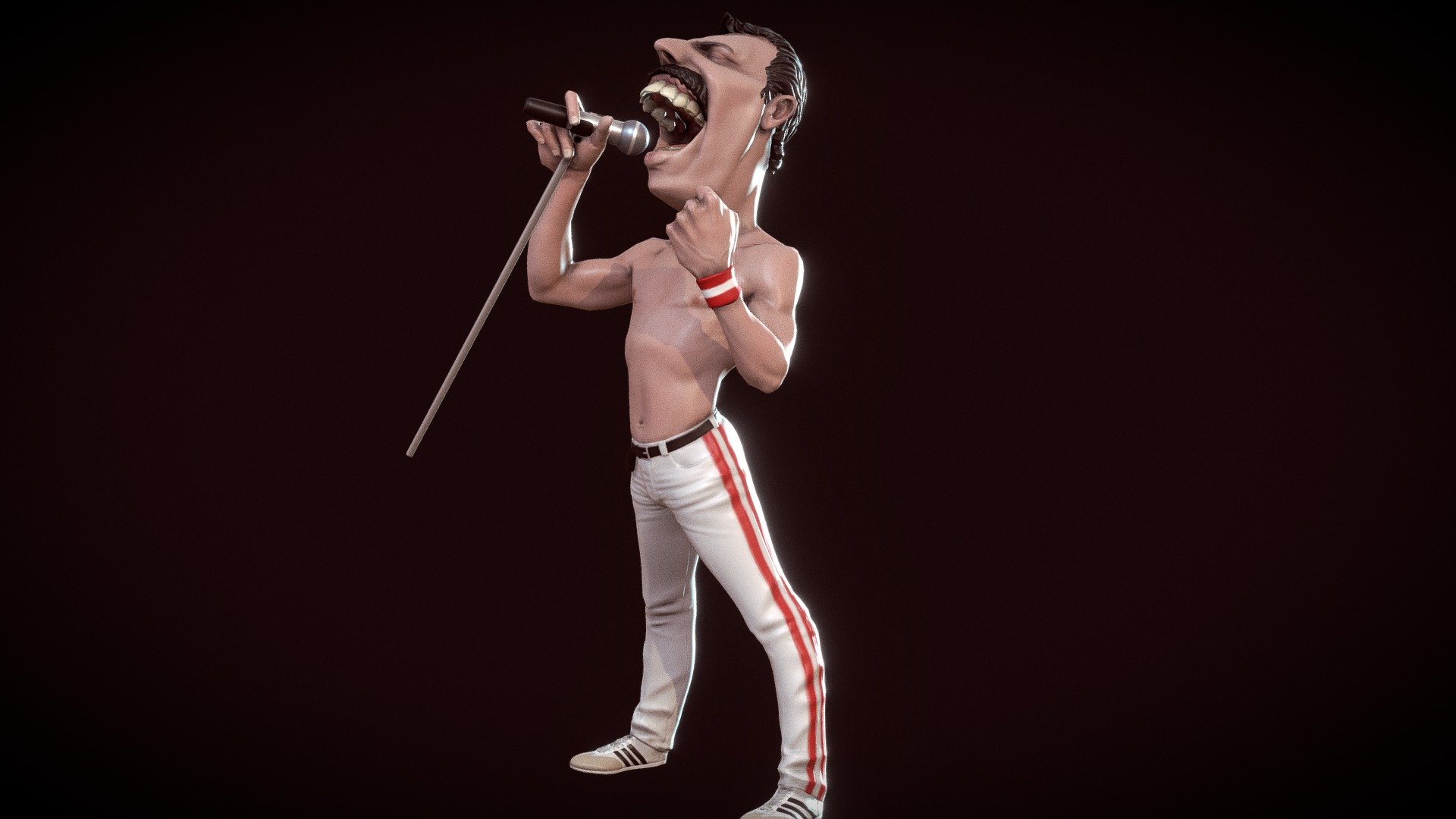 Freddie low NO PRINT 3d model