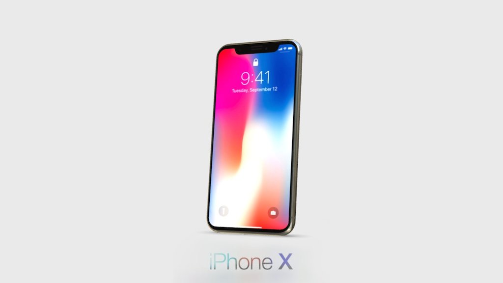 iPhone X 3d model