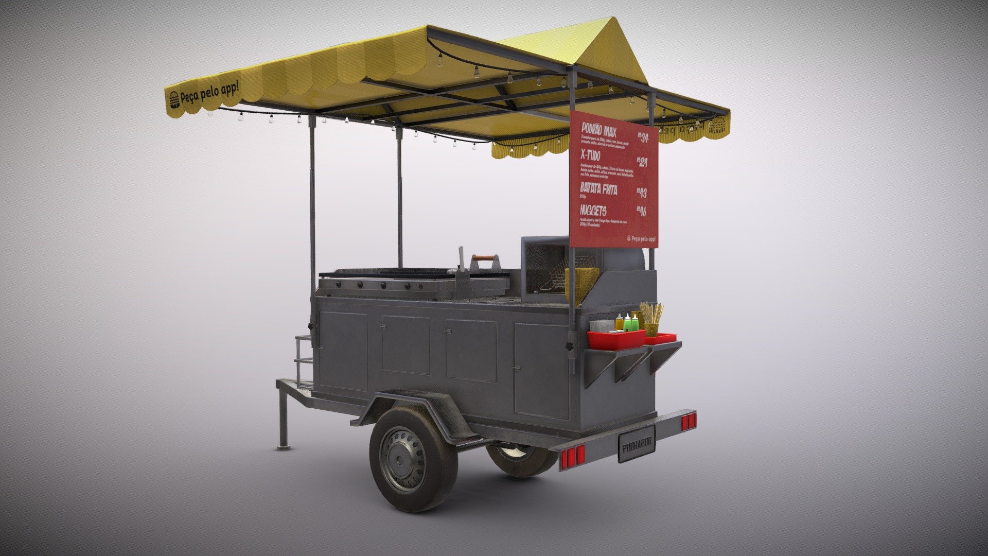 Commercial Prop for Brazilian street food 3d model