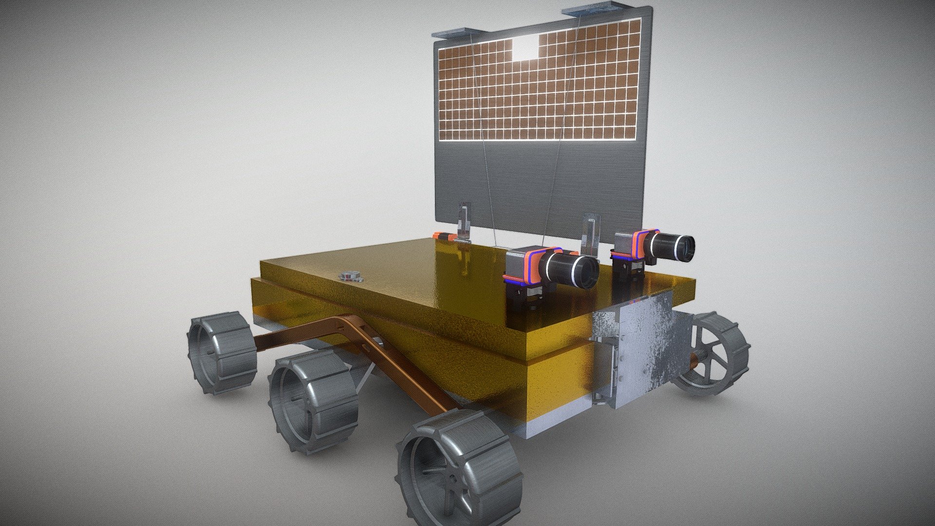 Chandrayaan 3 Pragyan Rover, Indian Moon Rover 3d model