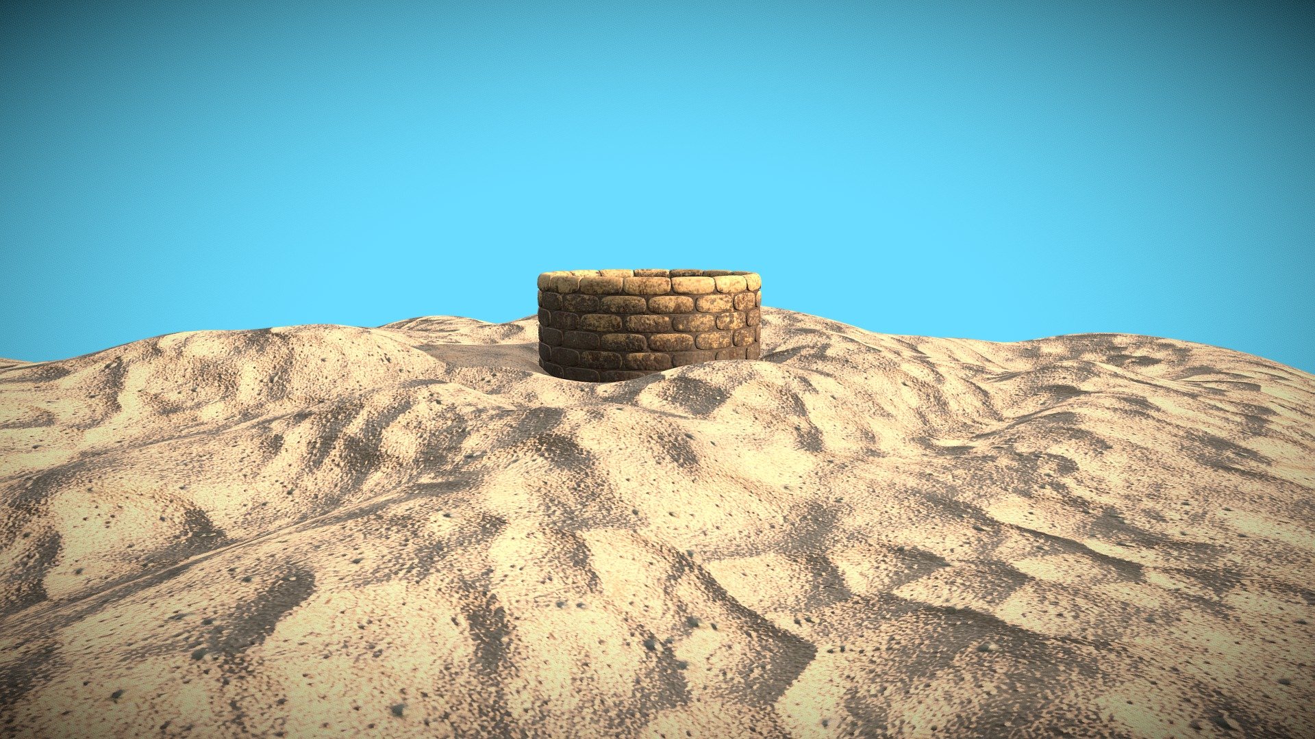 Desert Well 3d model