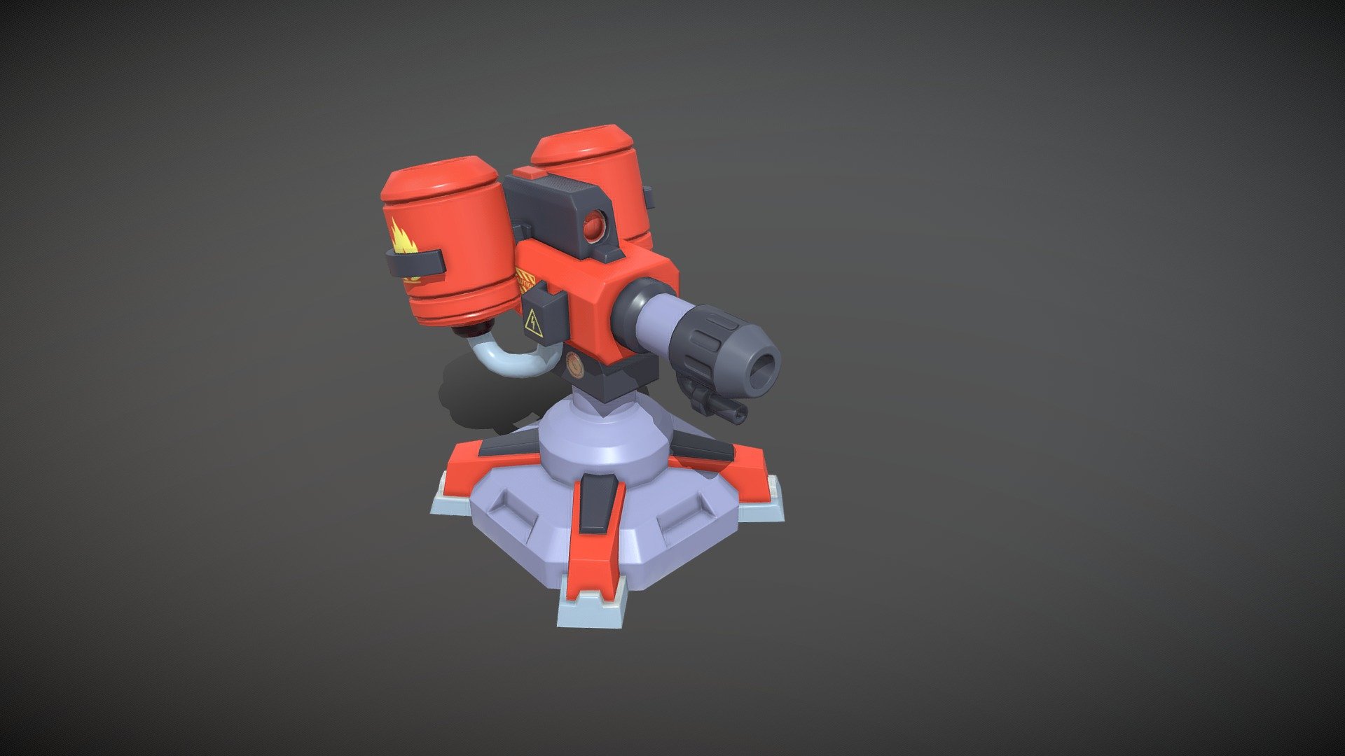 Fire_Turret 3d model