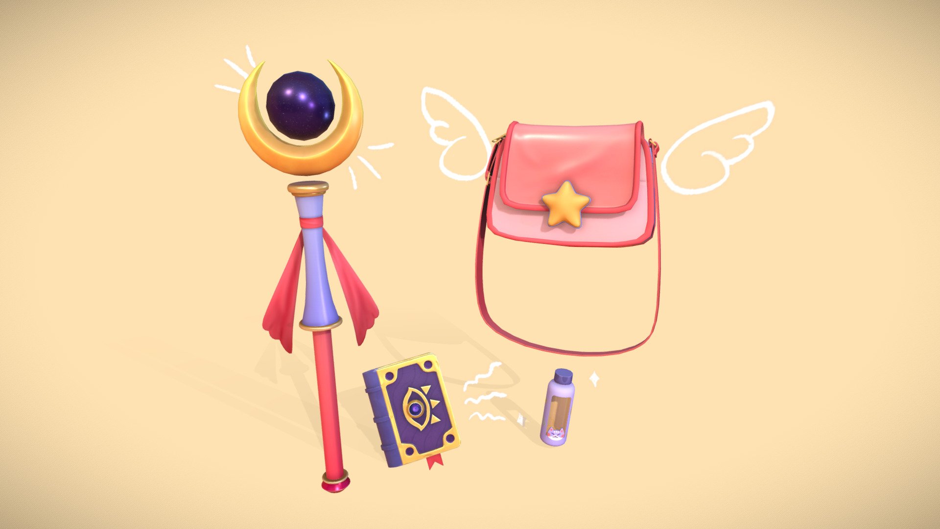 A Magical Girls Adventure Kit 3d model