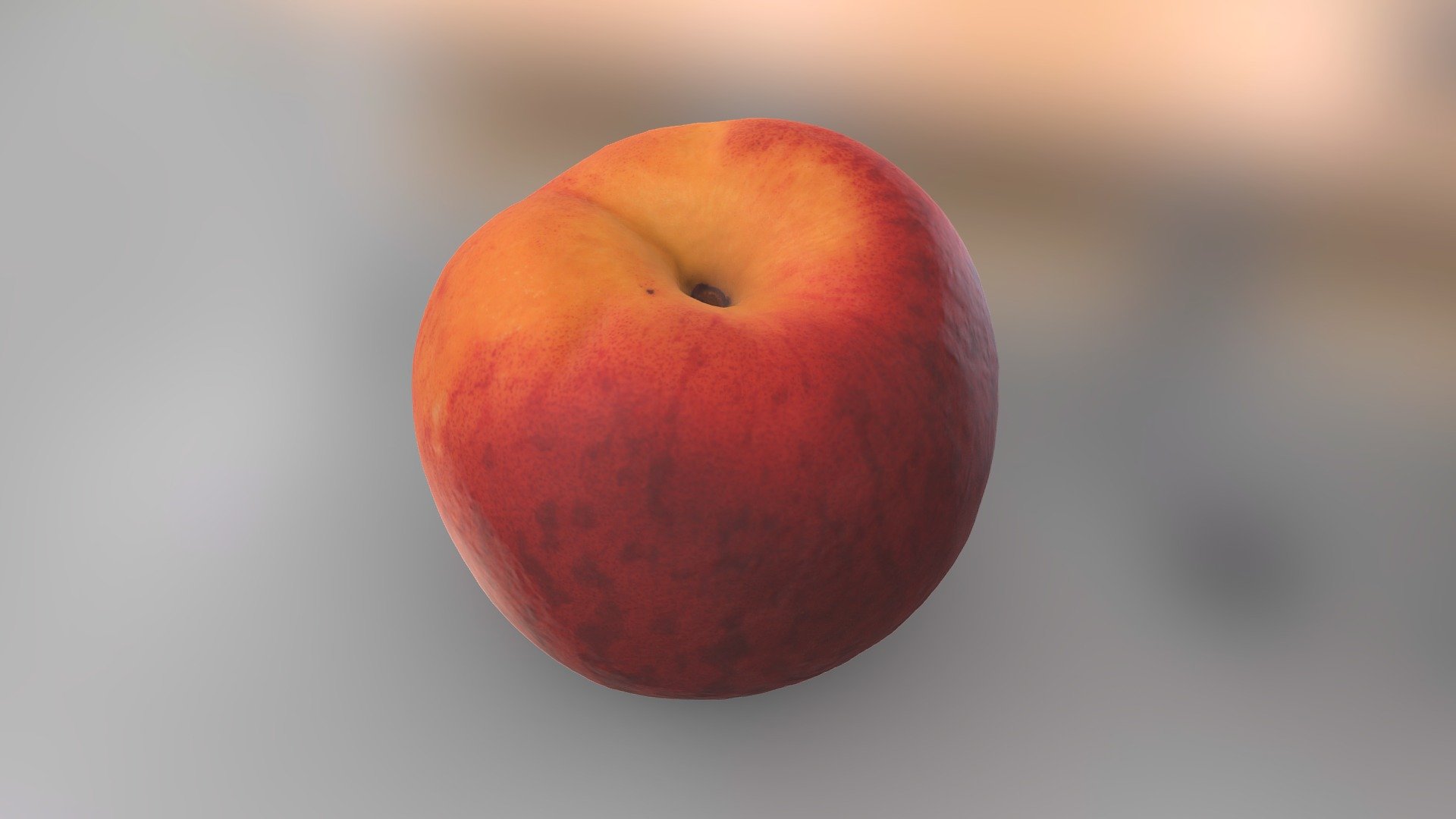 Peach 3d model