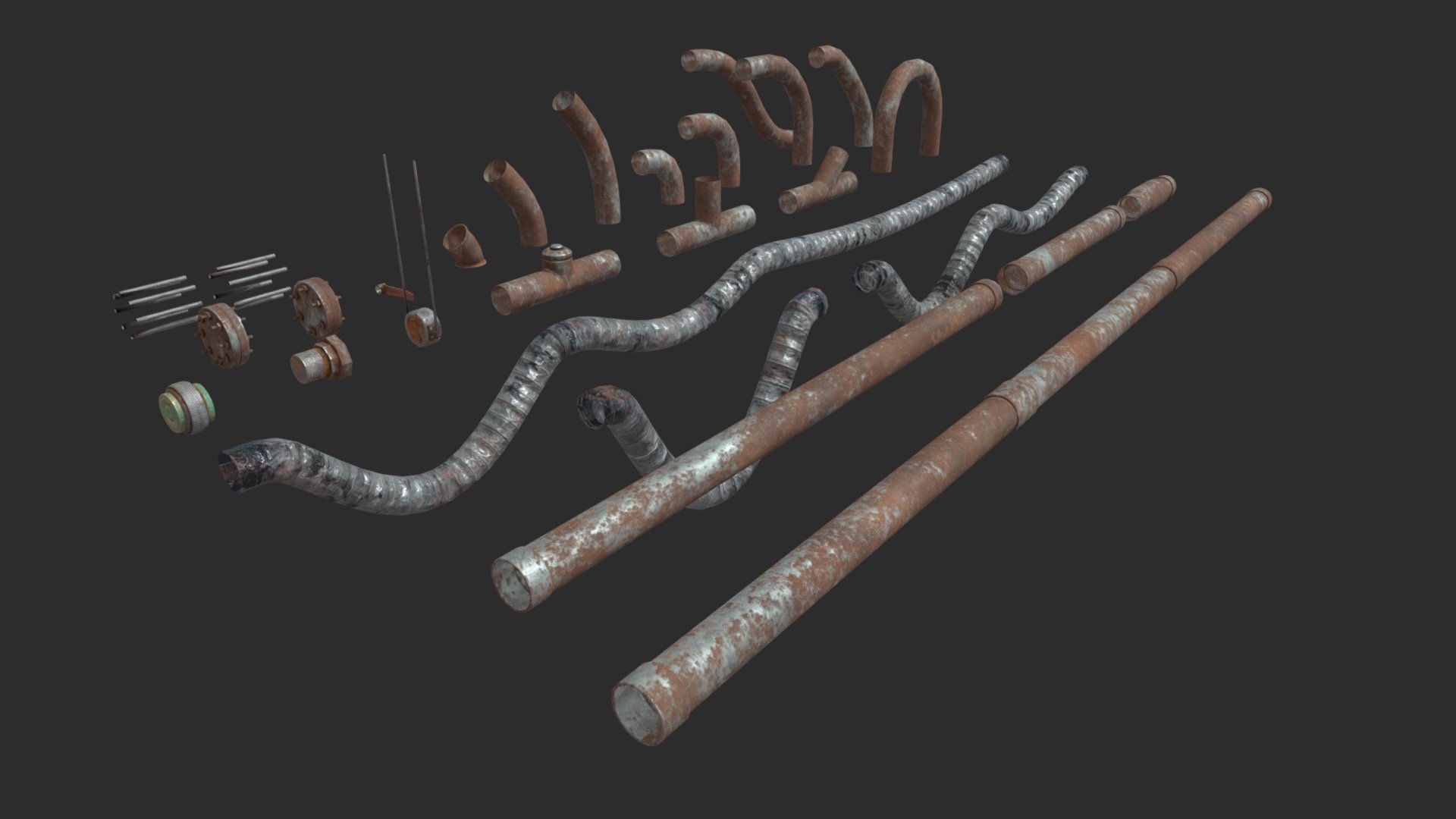 Modular Pipes 3d model