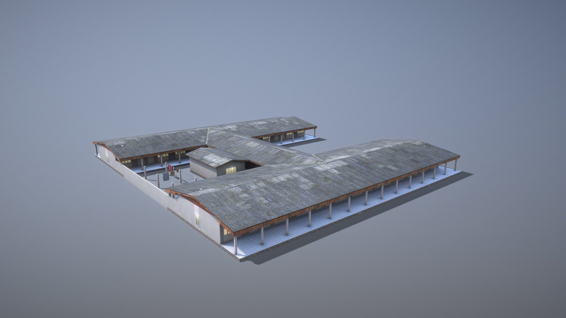 MilitaryBase_PortoVelho_Barracks_01 3d model