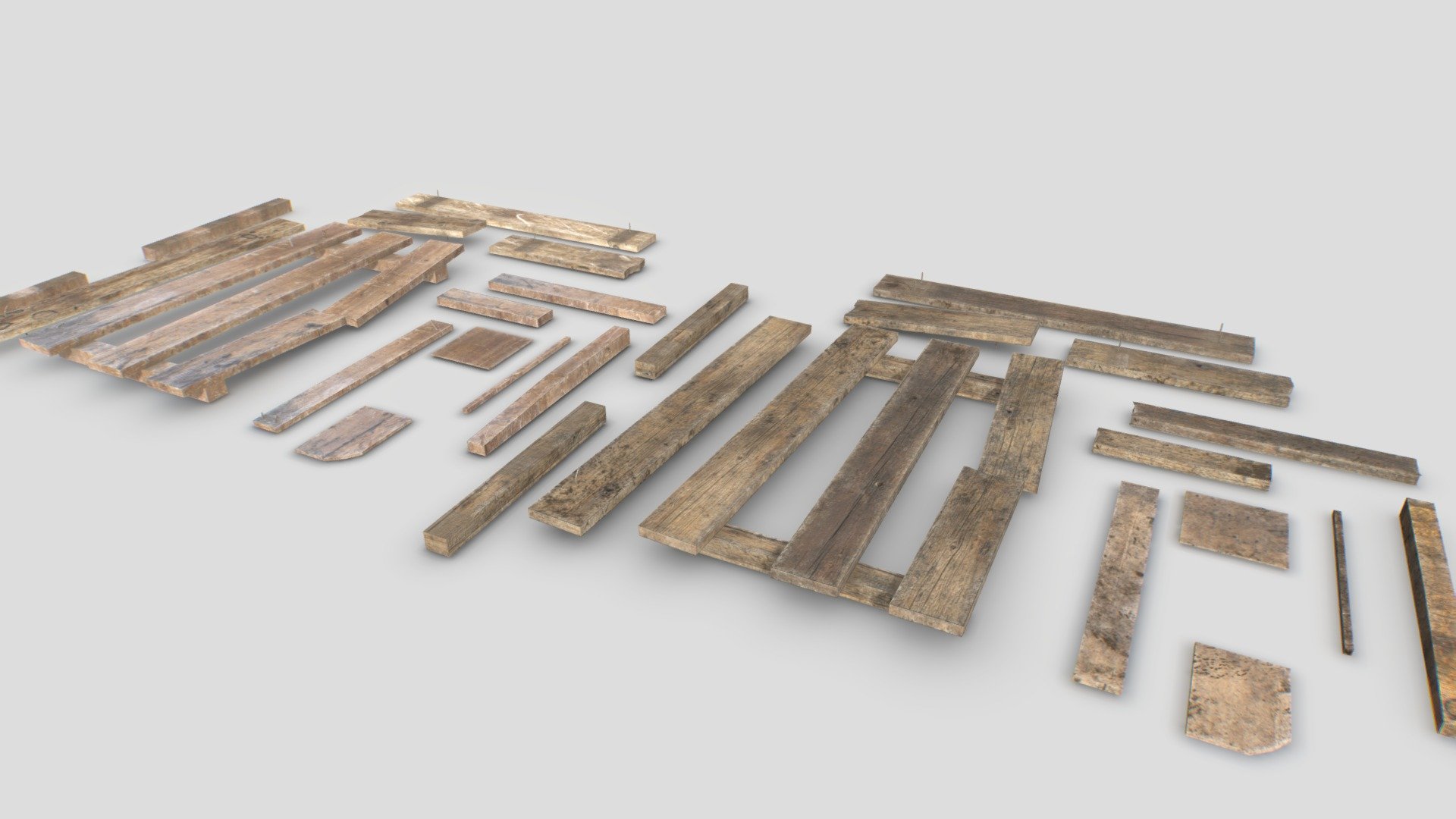 Wooden Debris 3d model