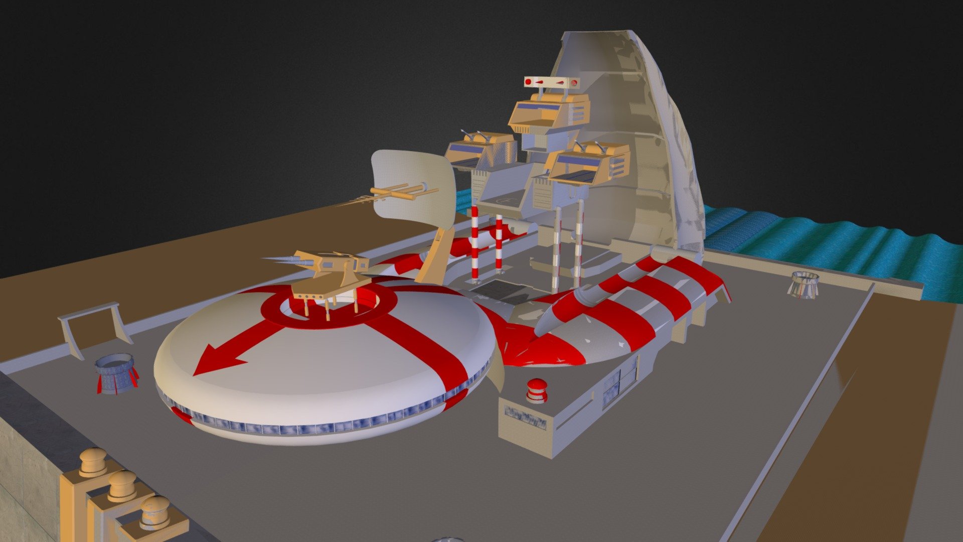 Space research Center 2 3d model