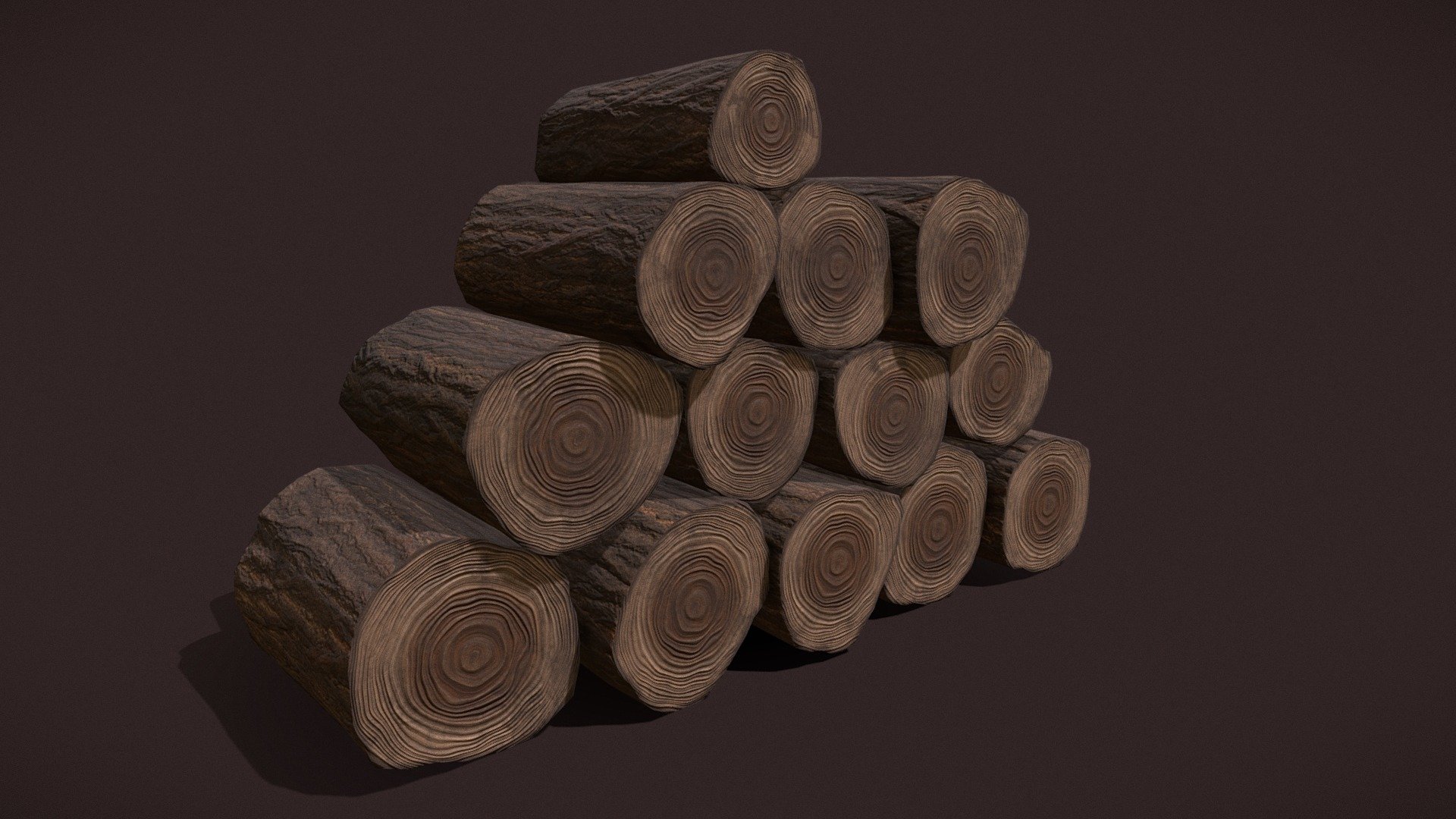 Wood_Stack_Logs 3d model