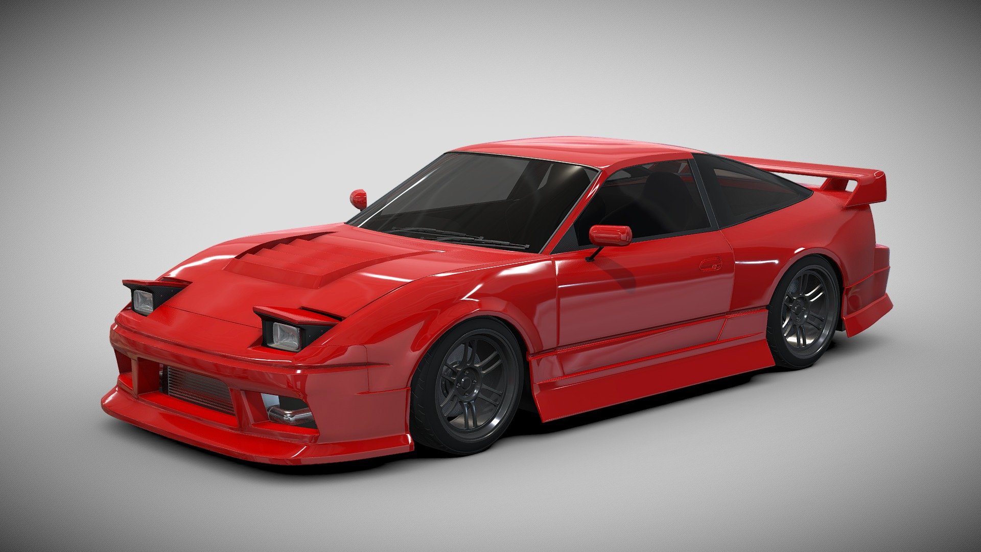 Nissan 180SX Modified 3d model