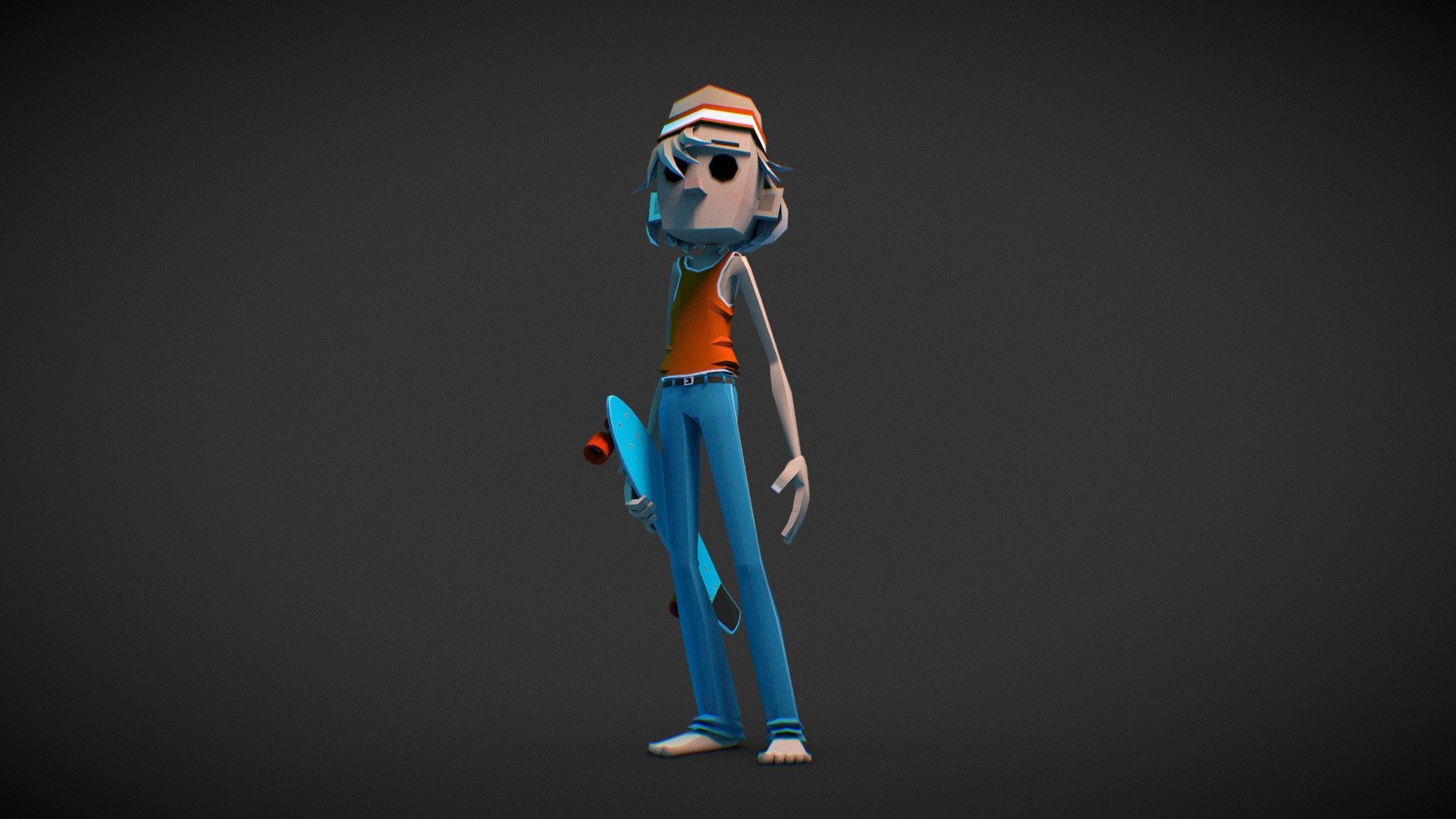 70s Skater 3d model