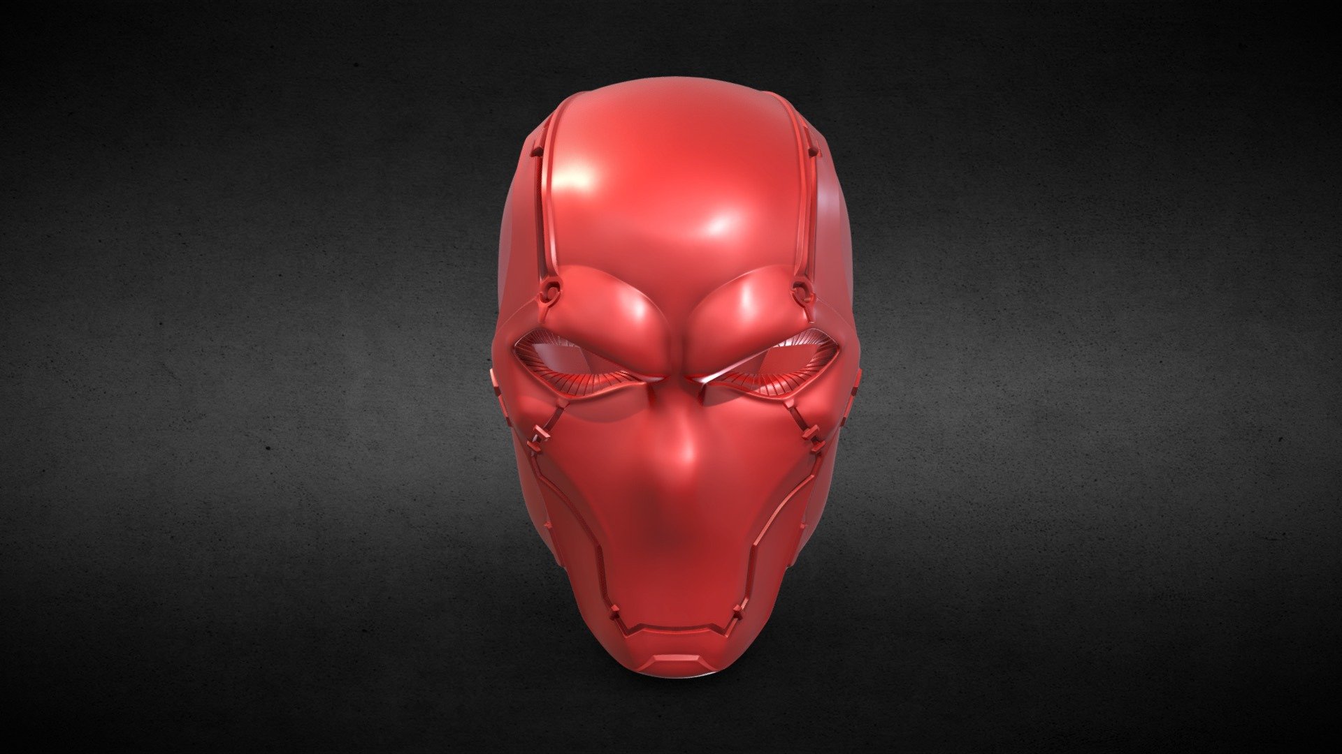 Red Hood Helmet 3d model