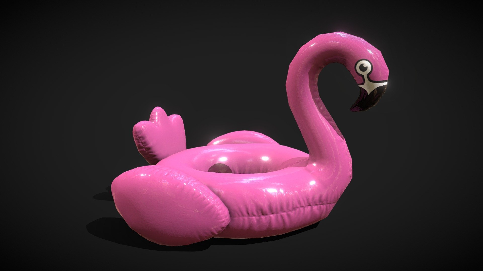 Inflatable Flamingo Float Pool 3d model