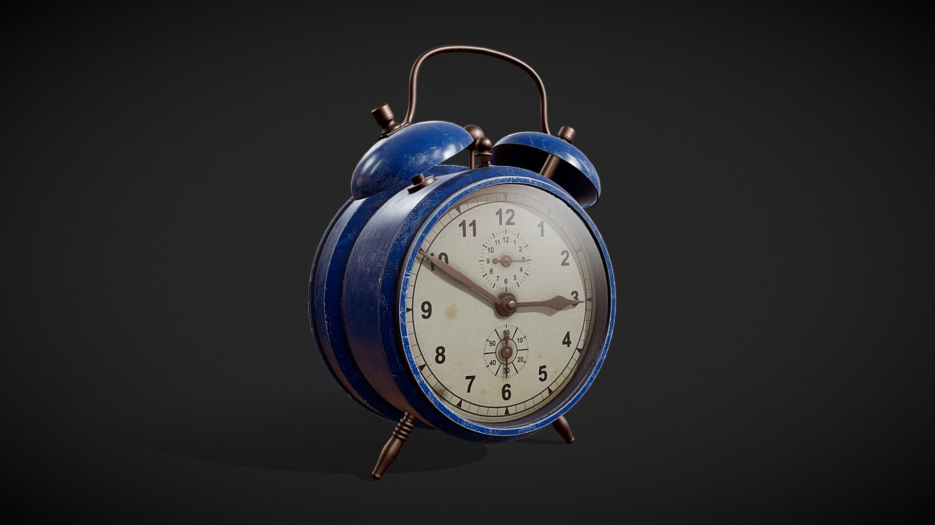 Retro Alarm Clock 3d model