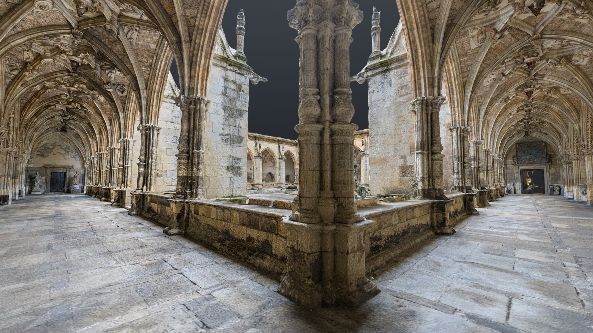 Full León cathedral cloister photogrammetry scan 3d model