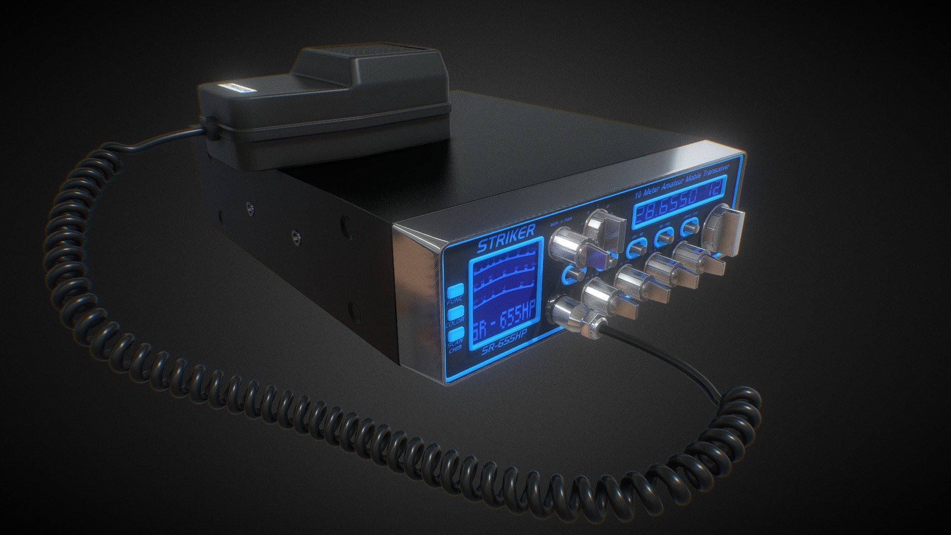 Striker CB Radio 3d model