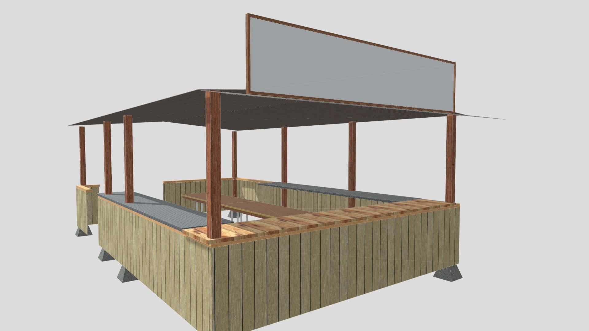 OCF Falafel Booth 310 3d model