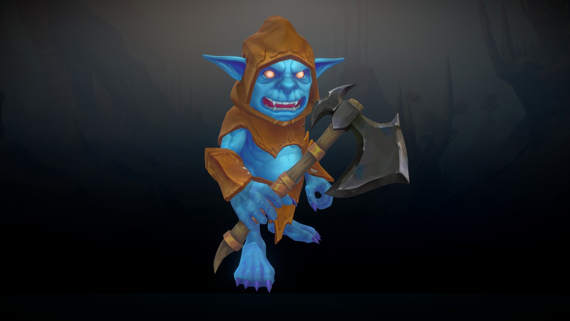 Stylized Fantasy Gremlin Thief 3d model