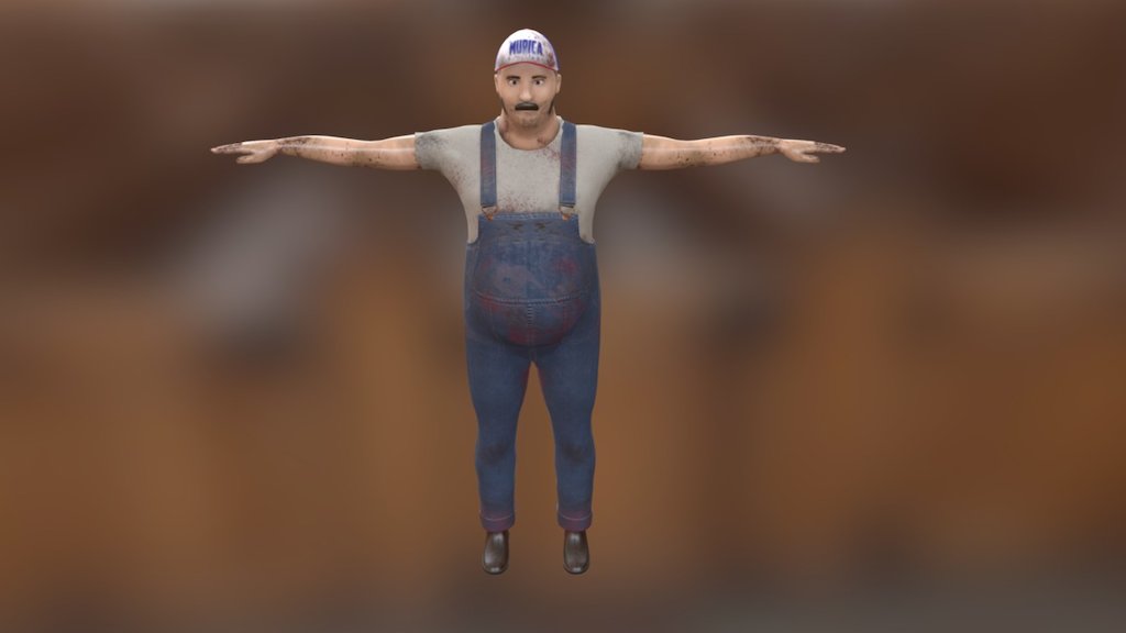 Billy "The Farmer" 3d model