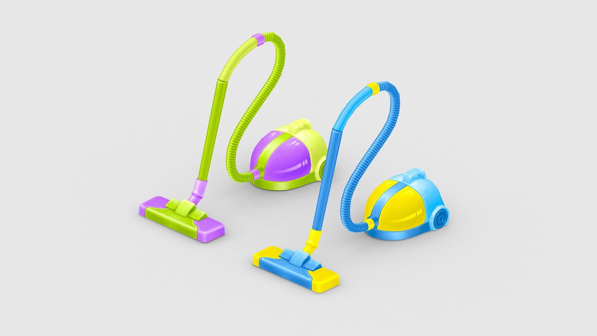 Cartoon vacuum cleaner 3d model