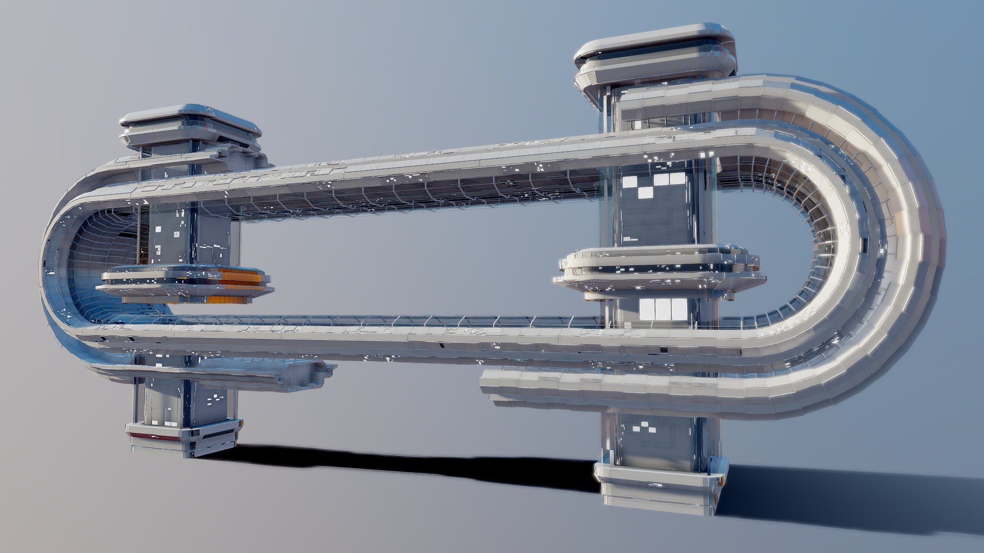 Sci-Fi-Structure 004 3d model