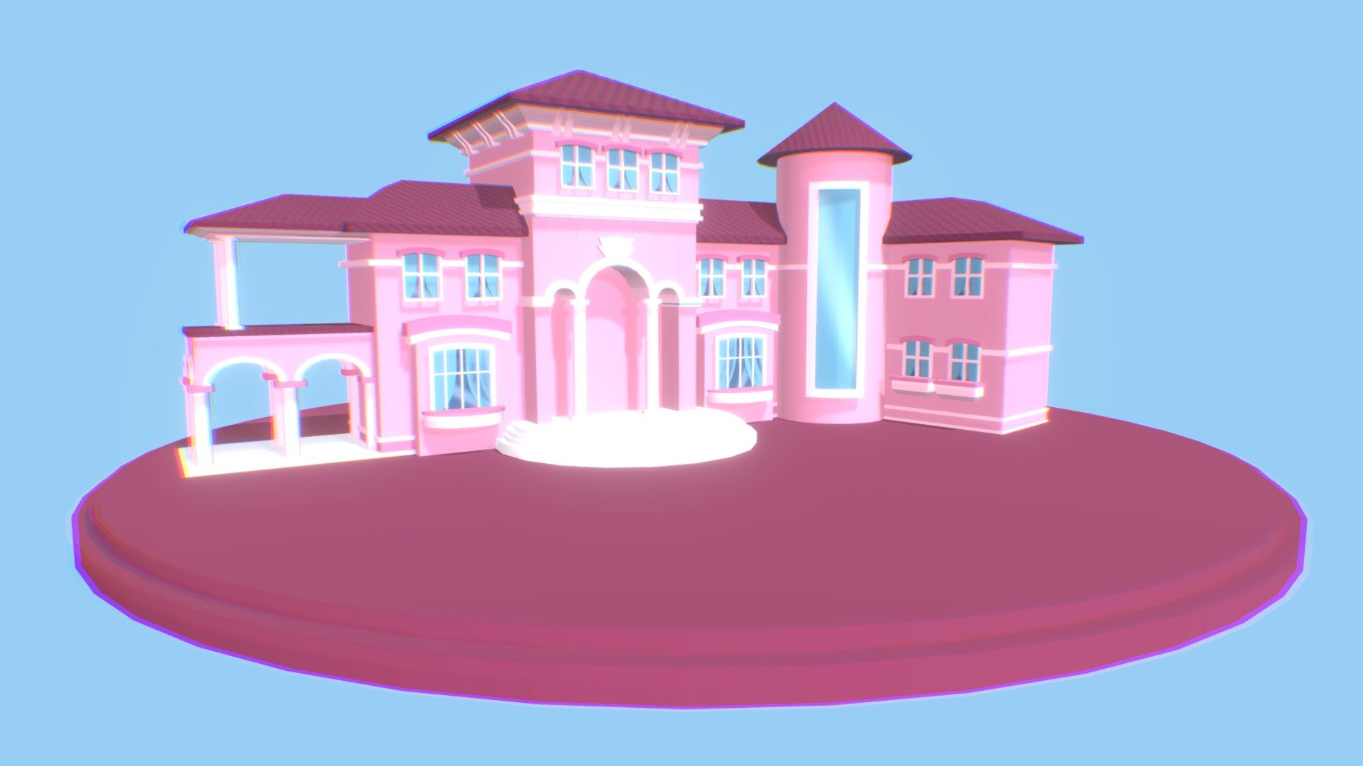 Barbies Dream House 3D Model 3d model