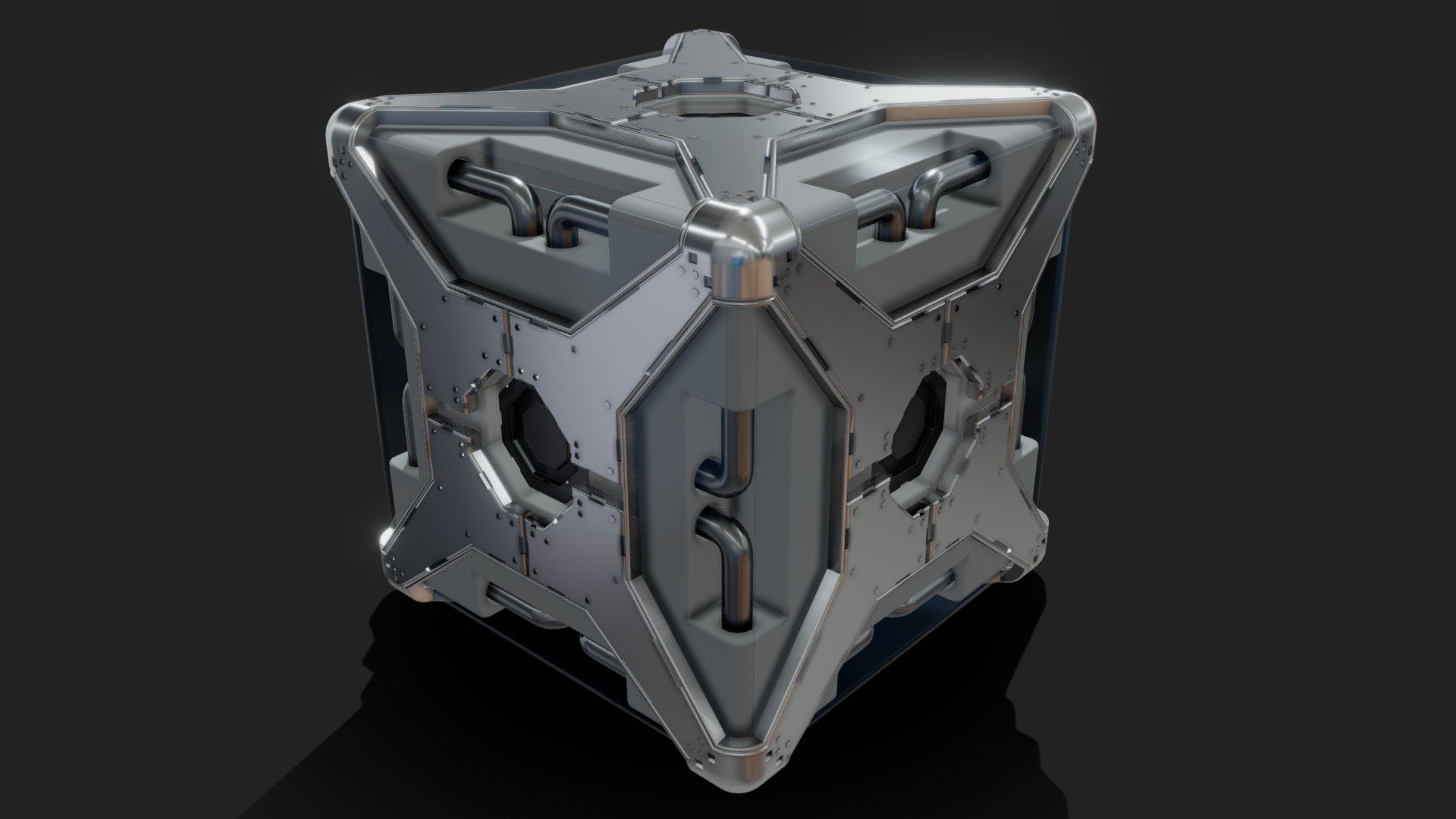 Scifi Cube 5 3d model