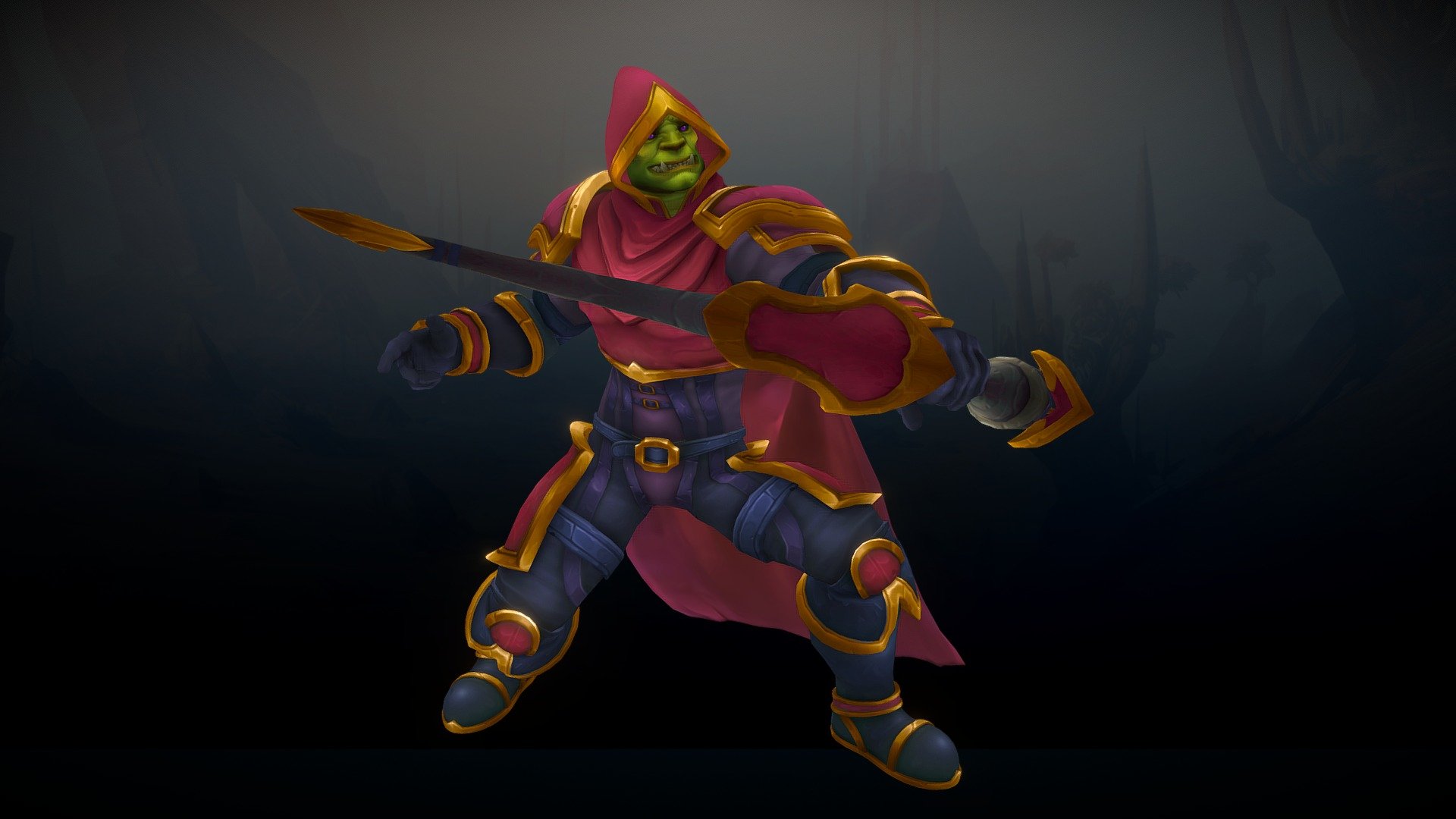 Stylized Orc Male Ranger(Outfit) 3d model