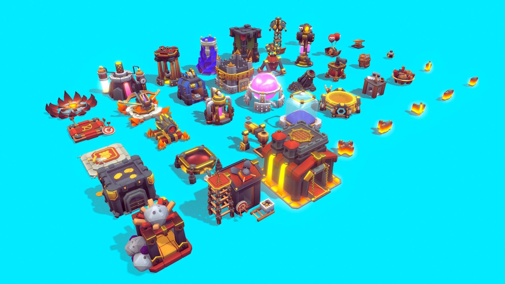 Clash of Clans 3d model