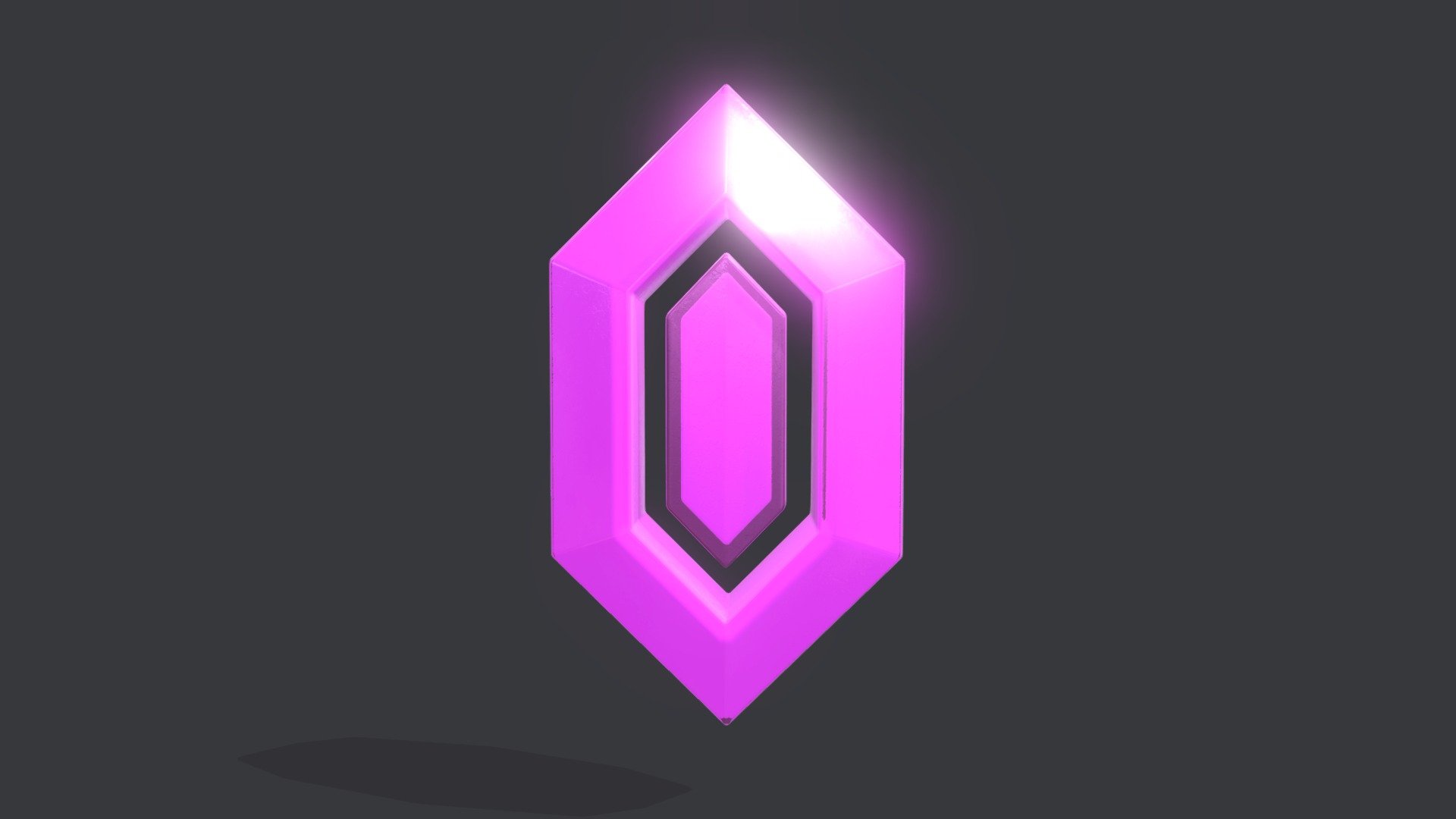 Discord Server Boost Crystal 3d model