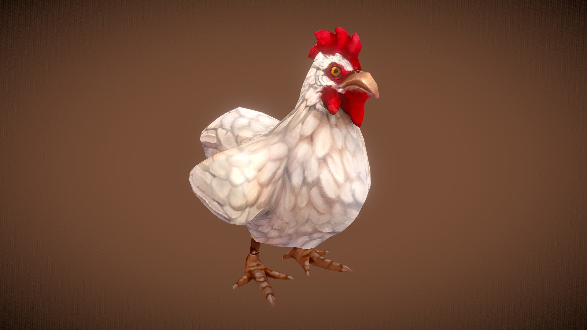 Stylized Fantasy Chicken 3d model