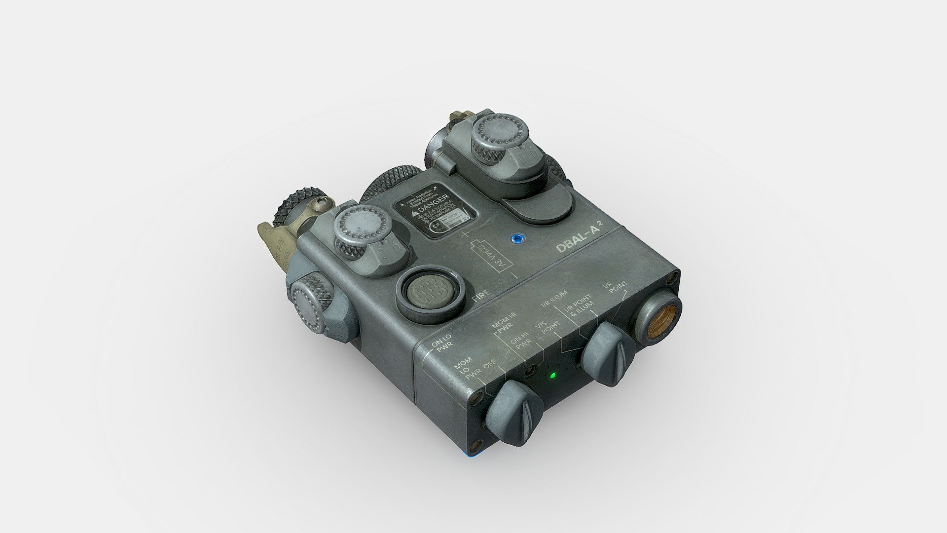 Dual Beam Aiming Laser 3d model