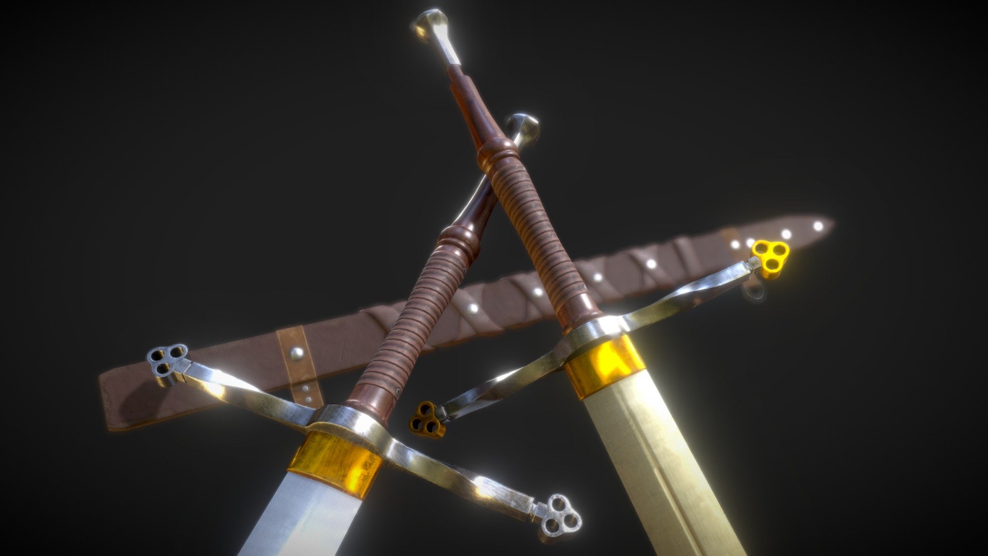 European long sword 3d model