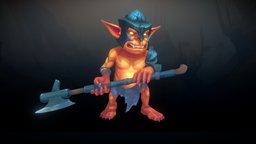 Stylized Fantasy Gremlin Warrior