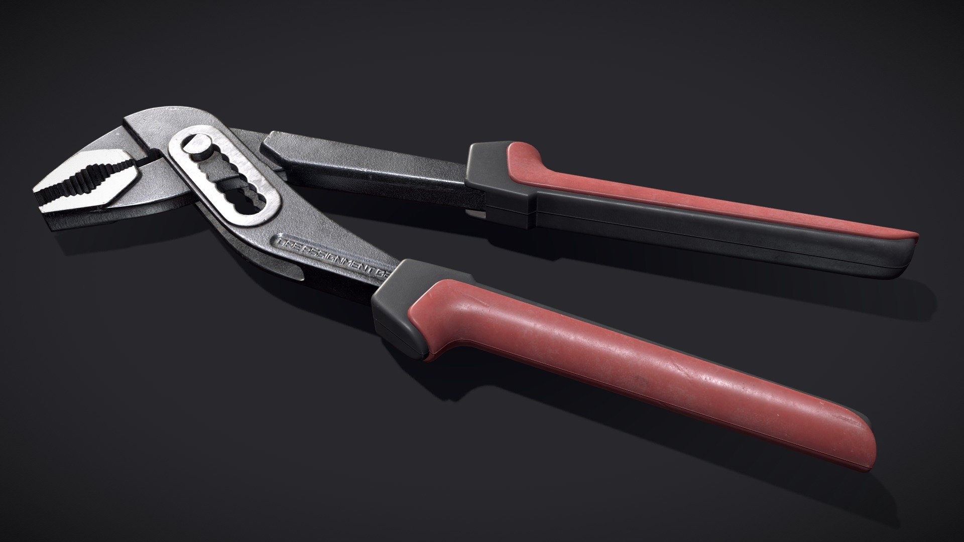 Water Pump Pliers 3d model